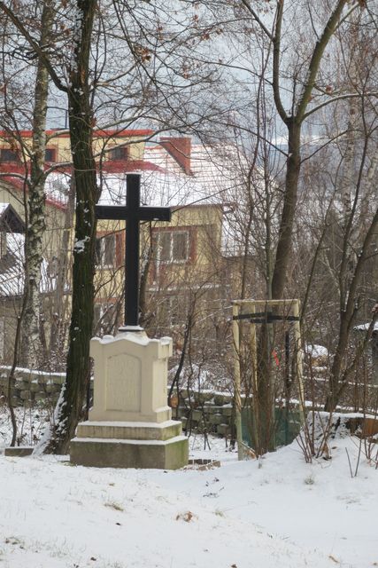 Krzyż rabacyjny w parku dworskim w Grodkowicach